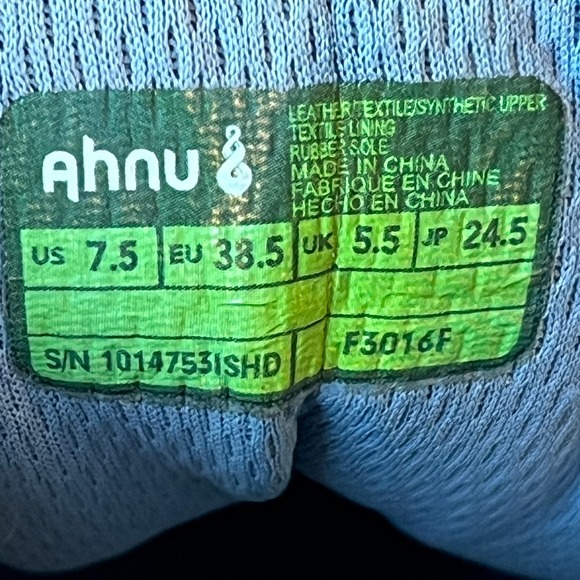 Ahnu Alamere Mid Hiking Boot Purple Nubuck Leather‎ Womens 7.5 UK 5.5 EU 38.5 - Picture 9 of 9